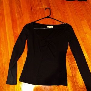 Black long sleeve top